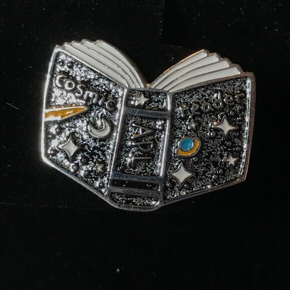 Cosmic Reader Sparkle Book Enamel Collectible Pin - Picture 1 of 3